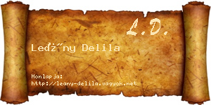 Leány Delila névjegykártya
